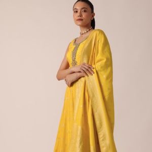 Never Worn! Kalki Fashion: Yellow Anarkali Set